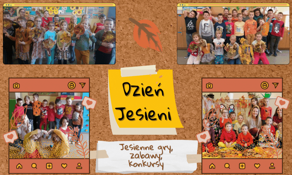 Dzień jesieni - podsumowanie I półrocza roku szkolnego 2021/2022 klasy 1-3