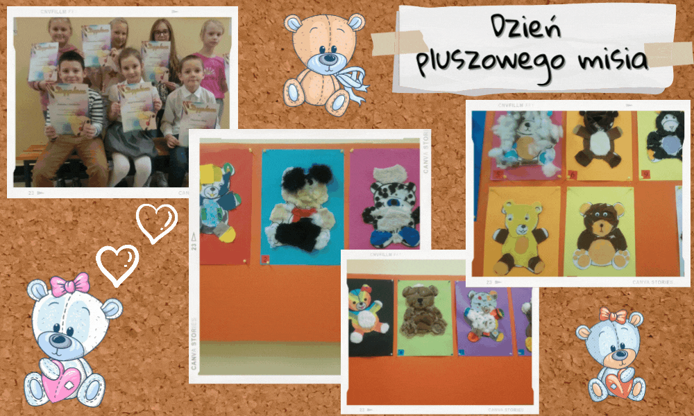 Dzień pluszowego misia - podsumowanie I półrocza roku szkolnego 2021/2022 klasy 1-3