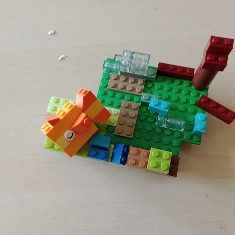 obfity połów scena z klocków LEGO