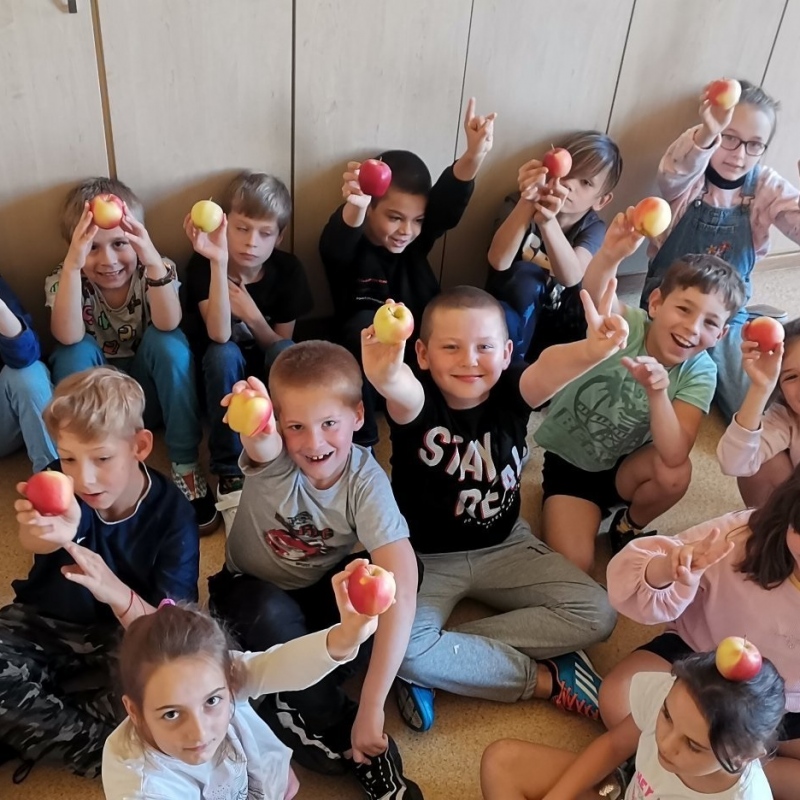 Dzień jabłka w klasie trzeciej