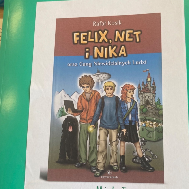 Uczniowie klasy 6 wykonali lapbooki na podstawie lektury Felix, Net i Nika