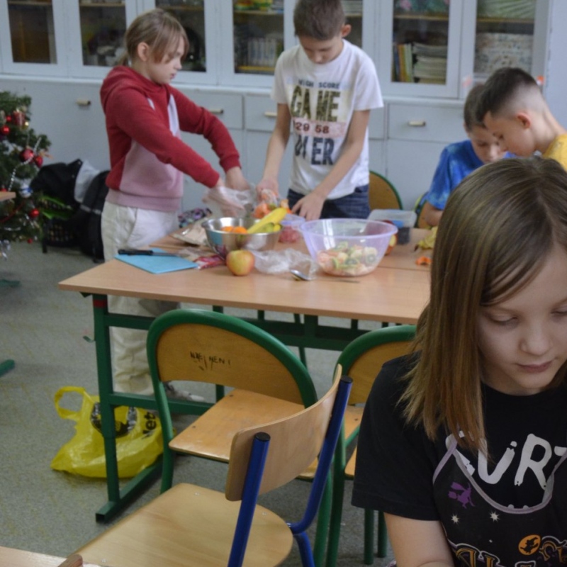 Lekcja przyrody 13,12.2023 owocowy świat sałatek