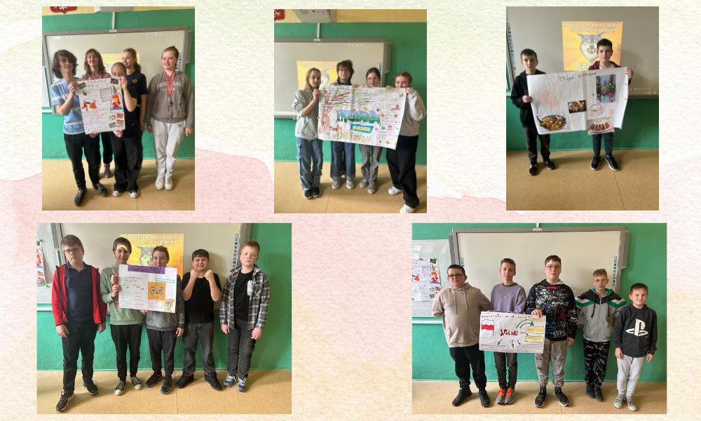Klasa 7 z plakatami