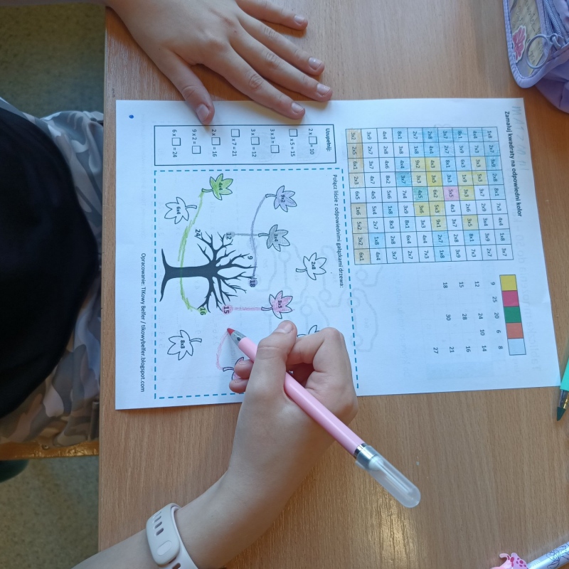 Karty pracy rozwiazywane przez uczniów w ramach WMTDay