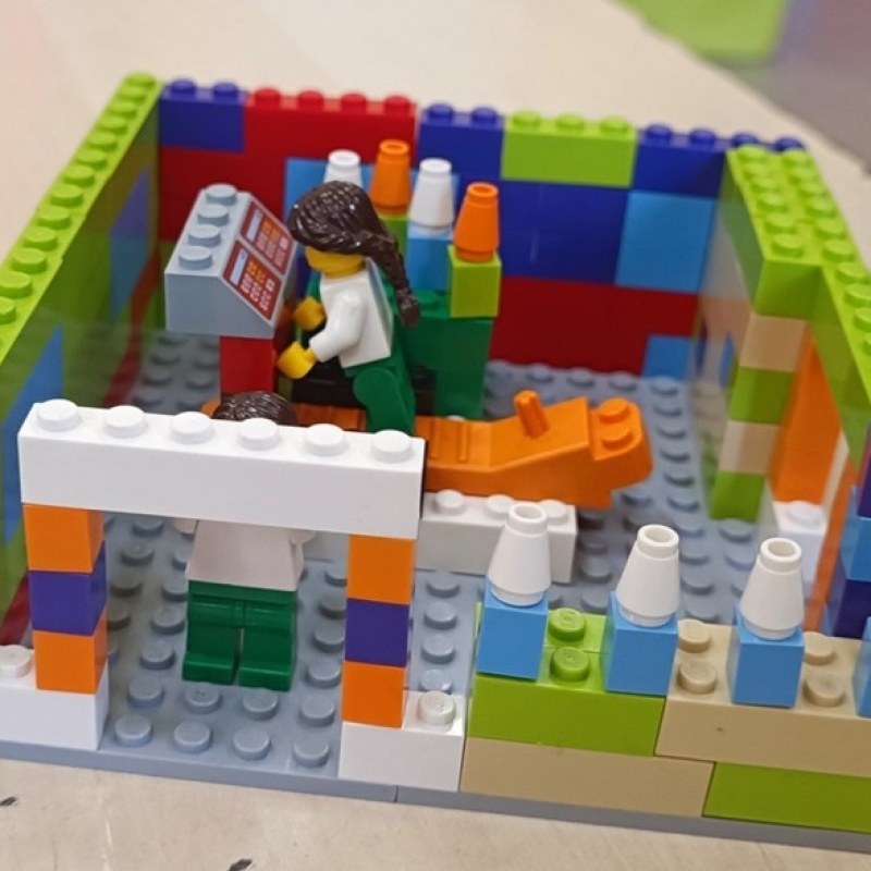 budowla z klocków lego