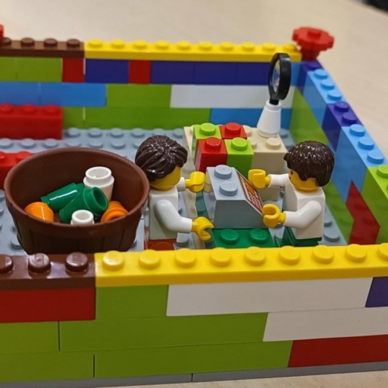 budowla z klocków lego