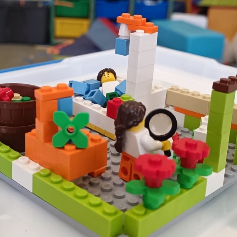 budowla z klocków lego