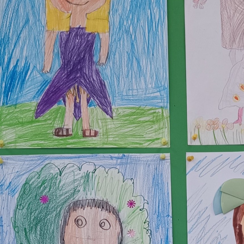 prace uczniów o wiośnie