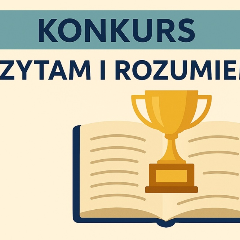 plakat o konkursie czytam i rozumię
