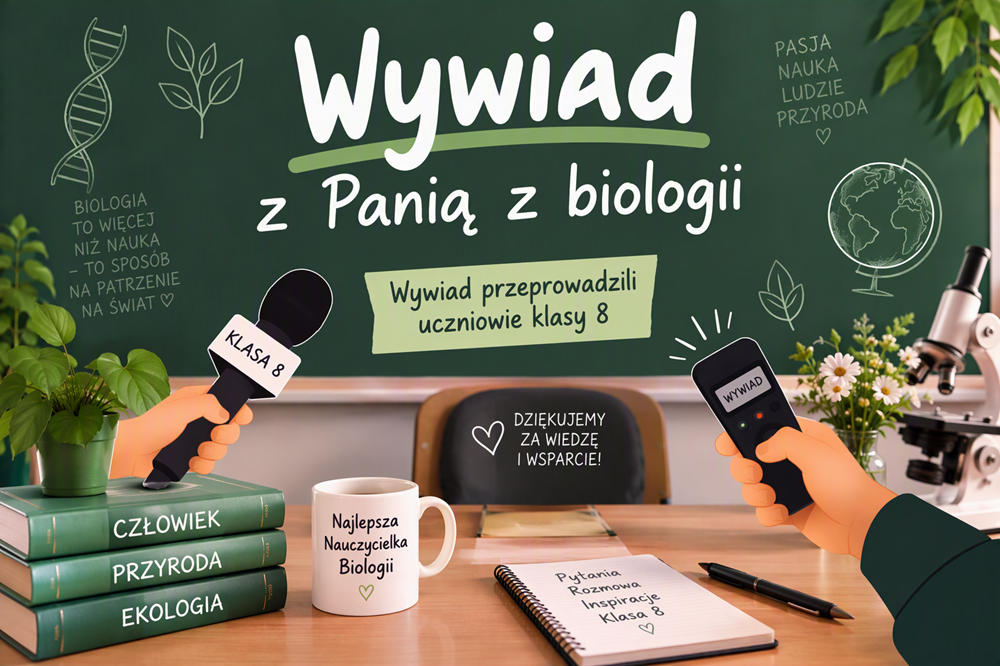 foto:  Klasa 8a w roli dziennikarzy – wywiad pełen emocji!